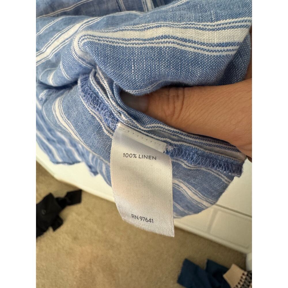 J. Jill Love Linen Top Size Small – Lightweight Summer Coastal Style​ - Picture 4 of 4